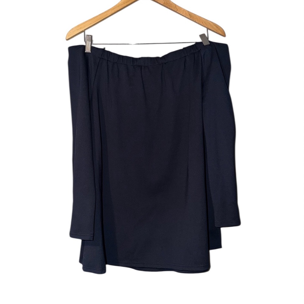 Tuckernuck Miranda Off Shoulder Top In Navy Blue Size XL - Picture 3 of 6
